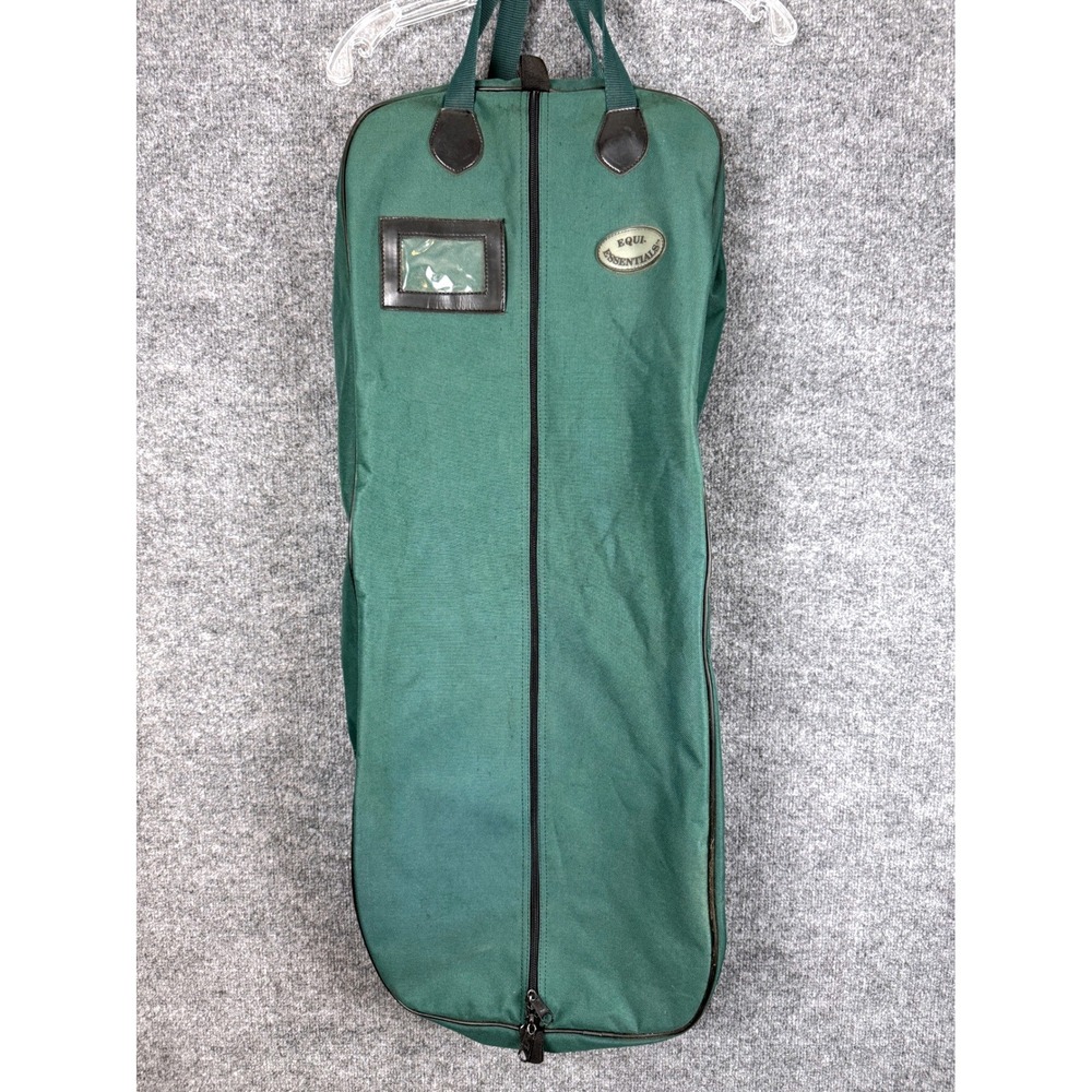 Equi-Essentials Equestrian BRIDLE BAG Green Canvas Horse Show Gear Carrier Luxe